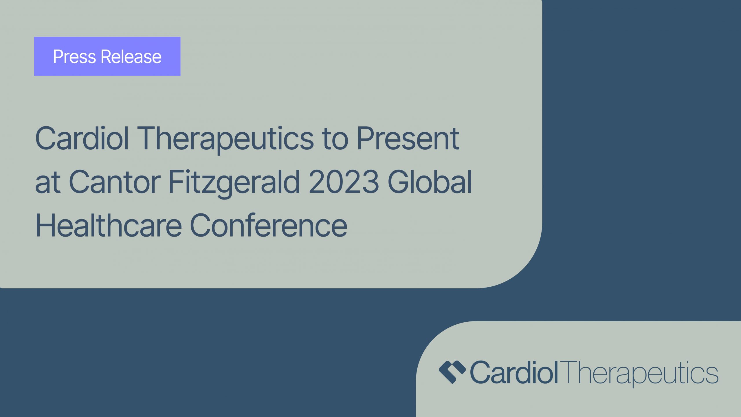 Cardiol Therapeutics to Present at Cantor Fitzgerald 2023 Global 