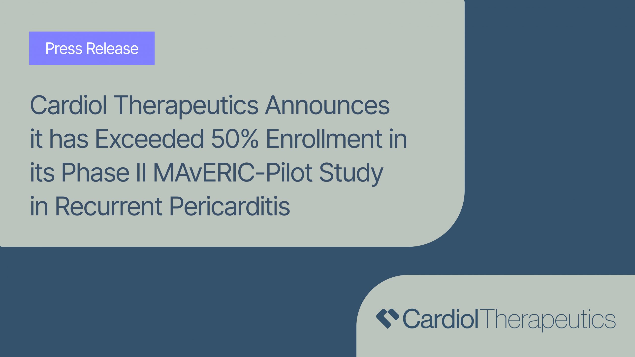 Cardiol Therapeutics Announces It Has Exceeded 50% Enrollment In Its ...